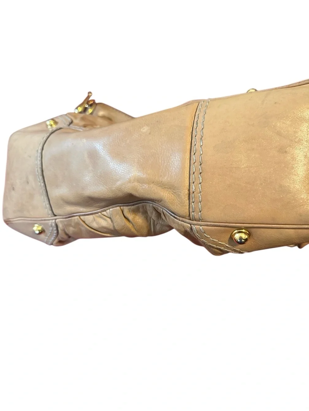 Classic Tan Leather Shoulder Bag - Women - Picture 10 of 12